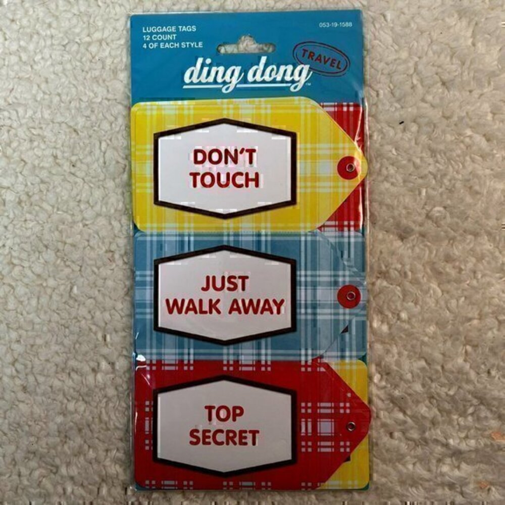 Knock Knock "Ding Dong" Luggage Tags